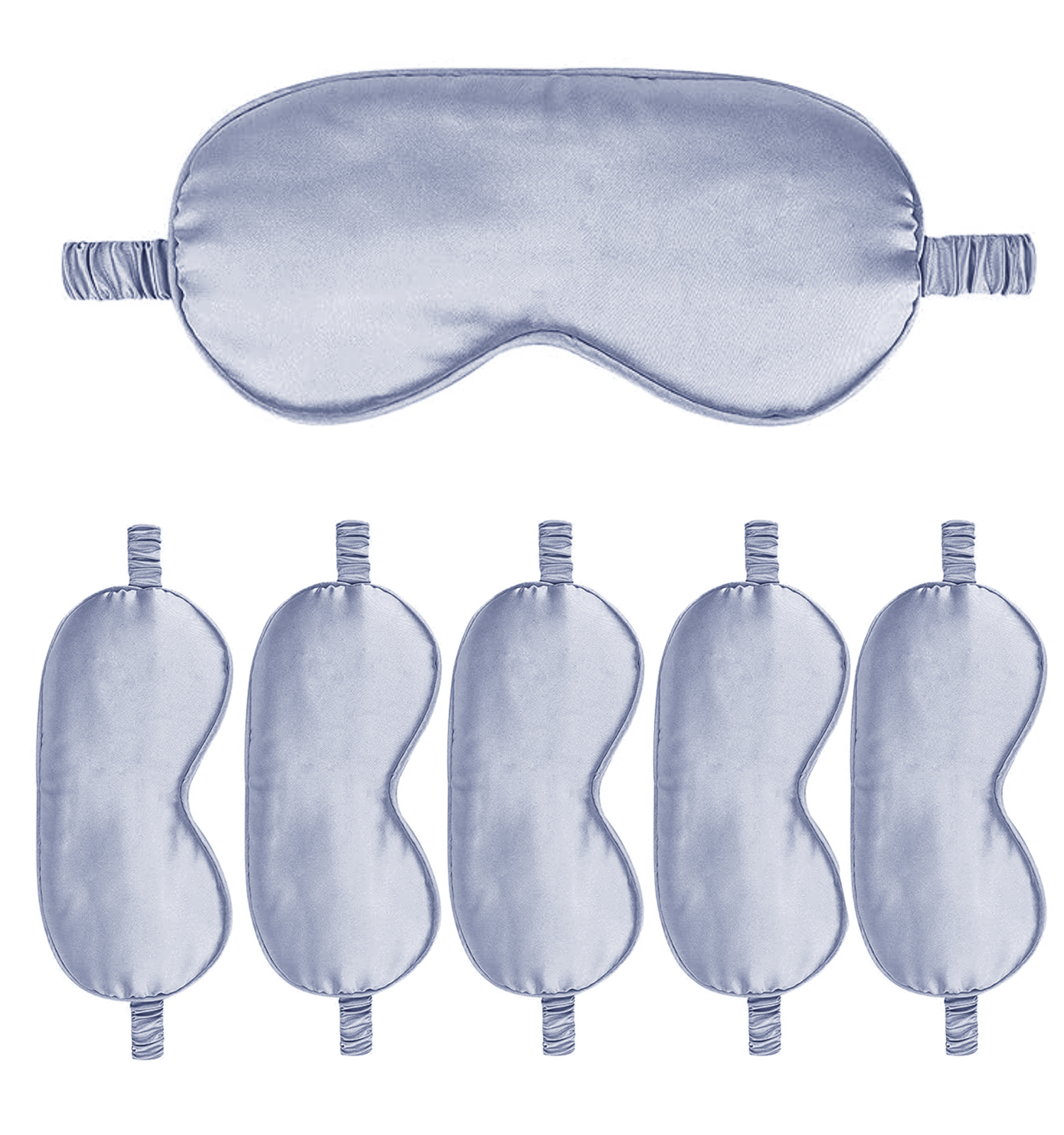 6PACK Silk Sleep Mask Satin Eye Masks Blackout Silky Eyeshade Cover Soft Blindfold Eyeshades for Women Sleeping Travel Gift