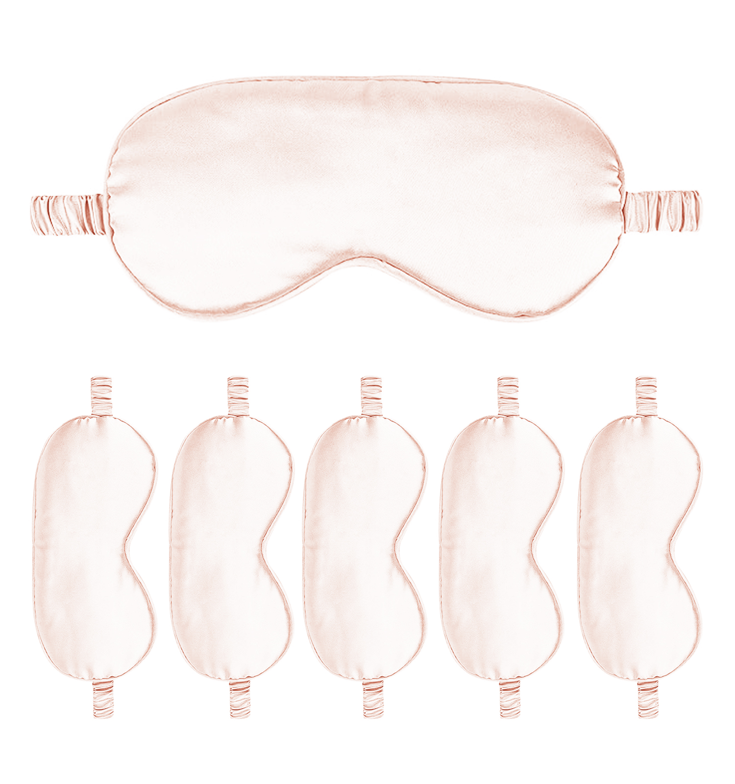 6PACK Silk Sleep Mask Satin Eye Masks Blackout Silky Eyeshade Cover Soft Blindfold Eyeshades for Women Sleeping Travel Gift
